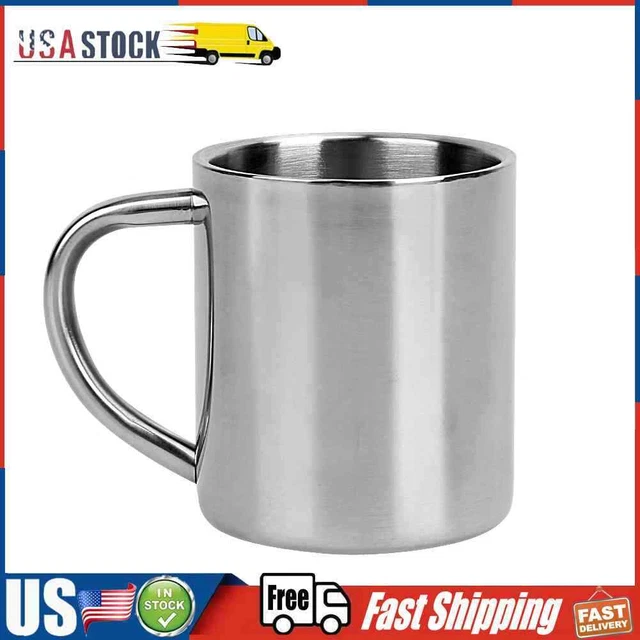 Student Stainless Steel Double Wall Mug Travel Tumbler Coffee Tea Cup