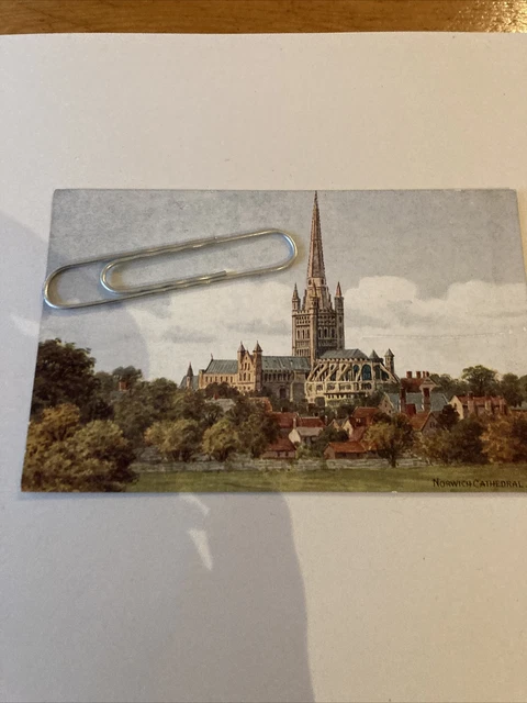 J Salmon  Postcard Norwich Cathedral unposted colour