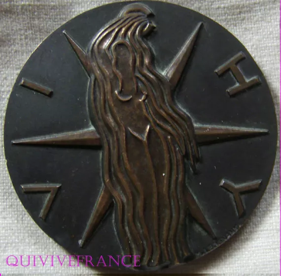 MED1645  - MEDAILLE ART DECO - VILLE DE VICHY par LEOGNANY Commissaire de Police