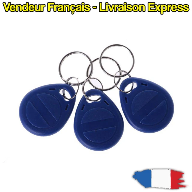 LOT 10 BADGES RFID 125KHz PORTE-CLÉS ENTRÉE PORTE REMPLACE CARTE RFID (127)