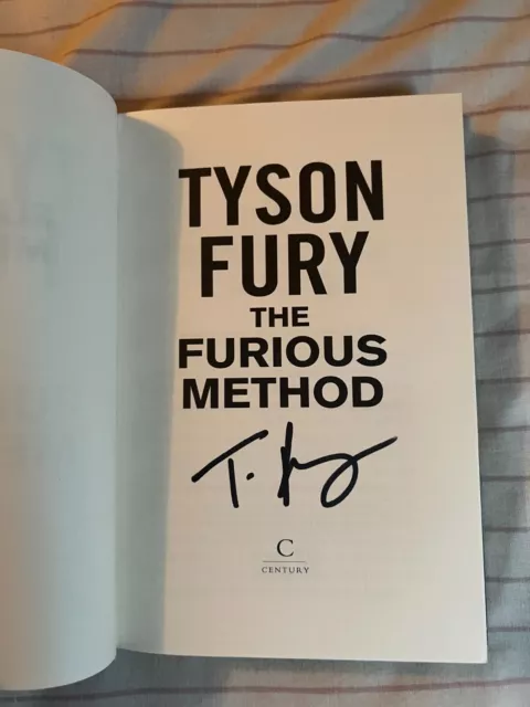 Tyson Fury Signed Book - The Furious Method, 2020 1st Edition Unread Autographed