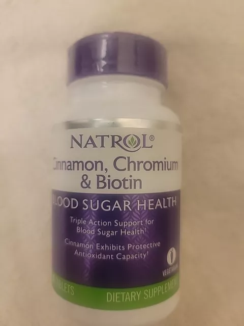 Blood Sugar Health  Cinnamon, Chromium & Biotin 60Tabs  Exp.12/25 Free Ship!!