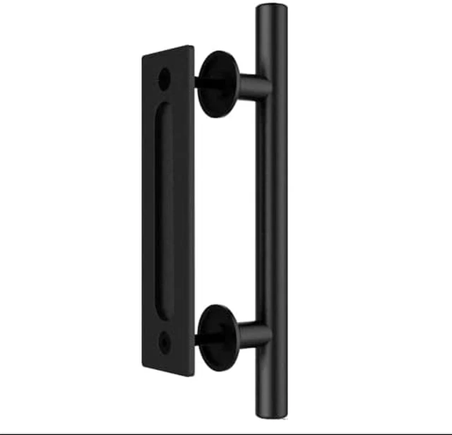 9.5''/24CM Sliding Barn Door Handle Double Sided Pull and Flush Barn Door Embedd