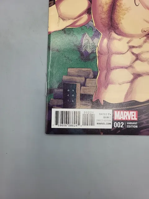 The Unworthy Thor #2/A 2017 Marvel Kris Anka Variant Comic Book 2