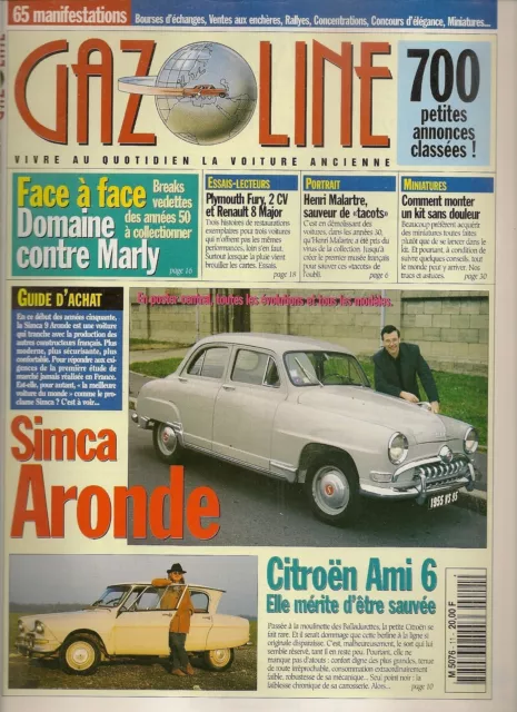 Gazoline 11 Guide Achat Simca Aronde 1951 1958 Citroen Ami 6 Simca Marly Domaine