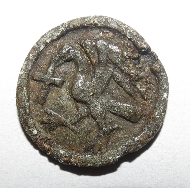 RARE MEREAU PLOMB Corporation Chapitre MoyenAge à identifier 6,23g