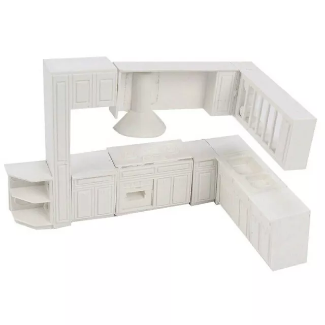 Doll house Miniature cabinet kitchen furniture home decor kit UK