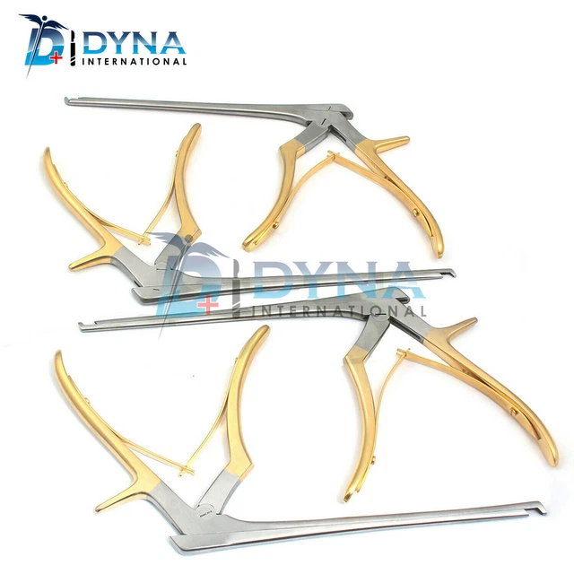 Kerrison Rongeurs Argent & Or (1, 2, 3, 4mm) Chirurgie orthopédique cervicale