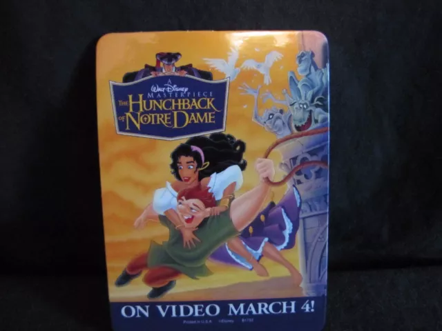 Vintage MINT - The Hunchback of Notre Dame - On Video March 4 PIN