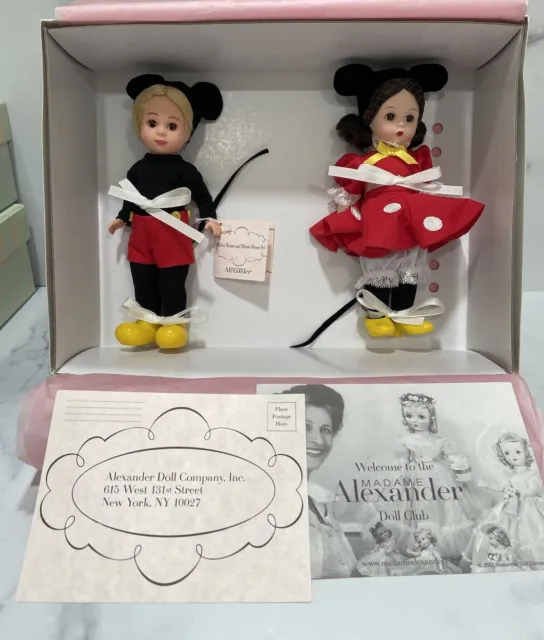 Madame Alexander 8” Dolls #31641 - Mickey Mouse and Minnie Mouse Set, NIB