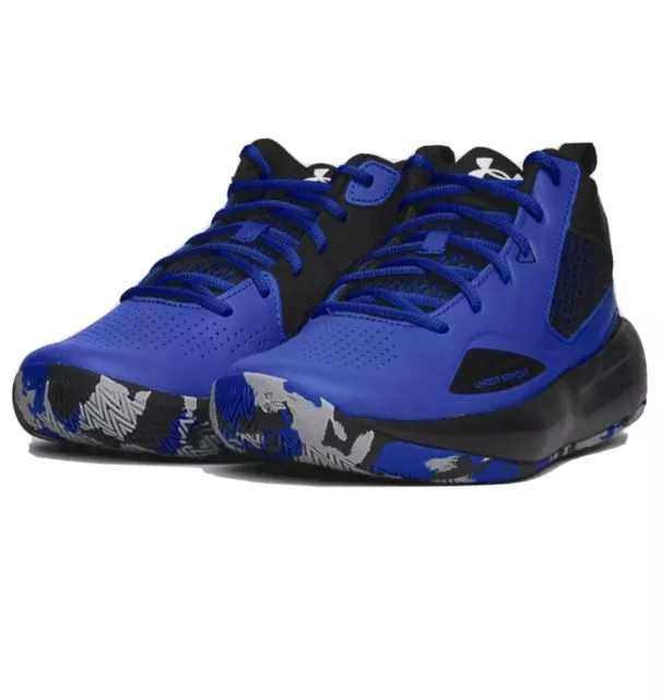 Under Armour Lockdown 5 UA SCARPE BASKET UOMO BLU NERO TAGLIA 42