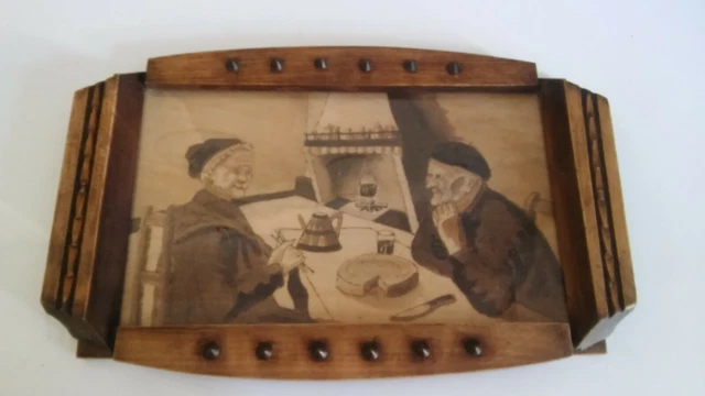 PLATEAUX REPAS EN Bois Plateau De Service En Bois Assiette De Diner