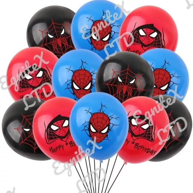 MARVEL SPIDERMAN Superhero Birthday Party Balloons Children Kids Decorations