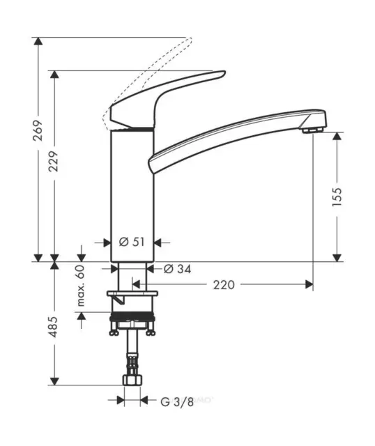 Hansgrohe Focus Mitigeur de cuisine 2