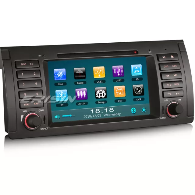 Autoradio GPS BMW 5 Series E39 M5 E53 X5 TNT USB Bluetooth Canbus iPod DVR Radio