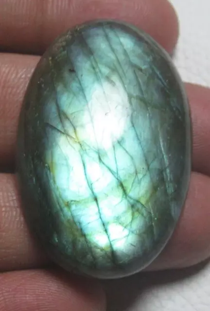 Natural Labradorite Cabochon Oval 78.75 Ct Loose Gemstone Cab J 2952