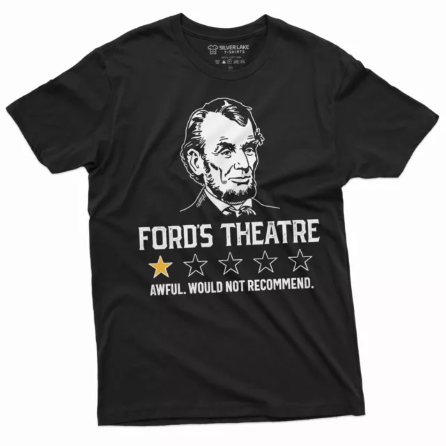 Abraham Lincoln Ford's Theatre Shirt USA President Patriotic T Shirt 4th Of July