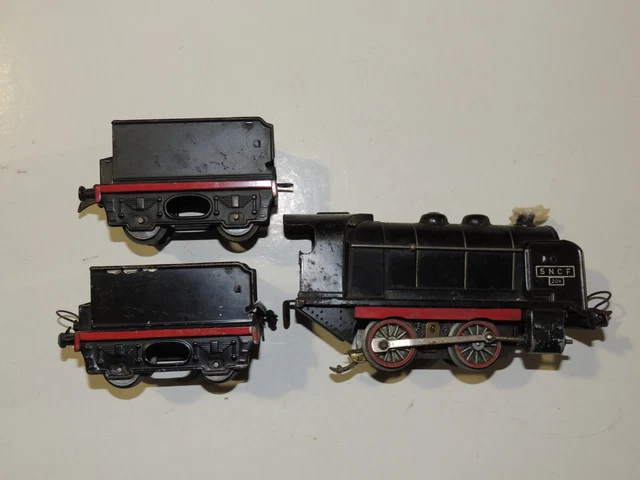 Hornby Meccano, coffret avec locotender mécanique 020 Etat noire