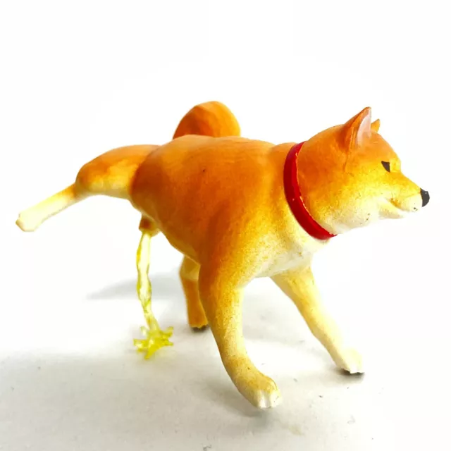 Shiba Inu Dog Peeing Mascot Mini Figure Shiba yellow pee Qualia Japan 2