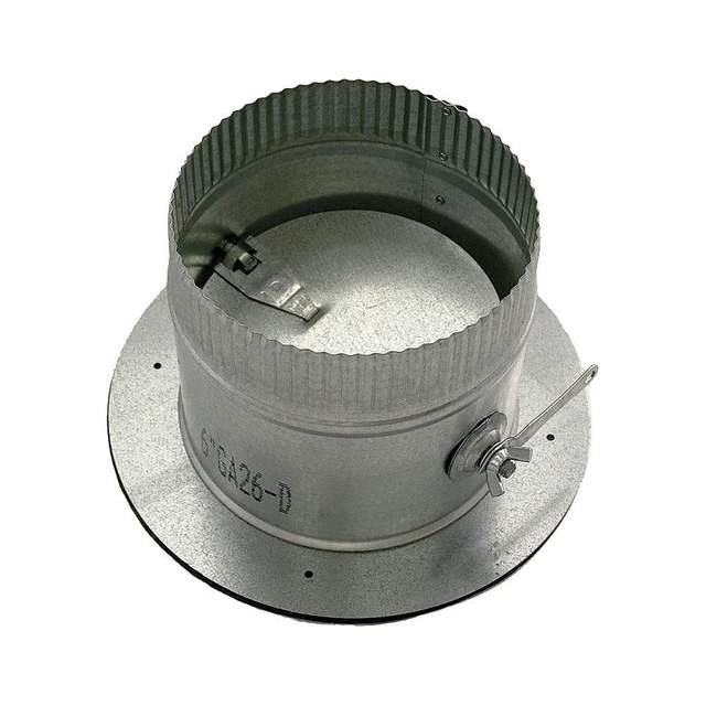 GREENSEAM GR6POCR5GA26D Collar W/Damper,5" Duct Size