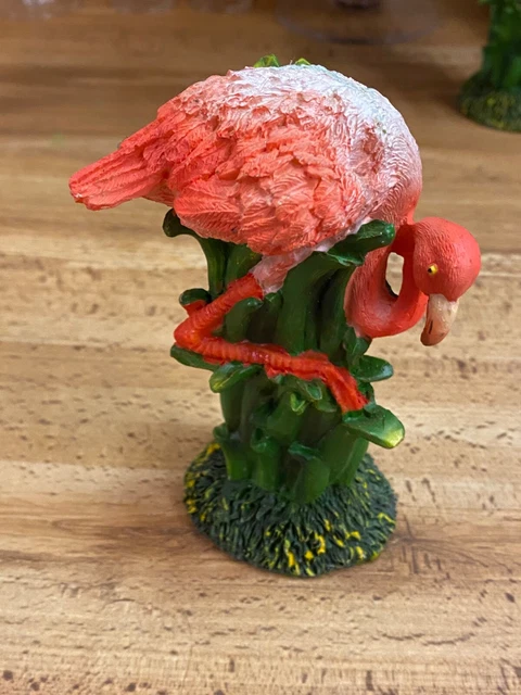 Vintage Resin Flamingo Bird 5" New Old Stock