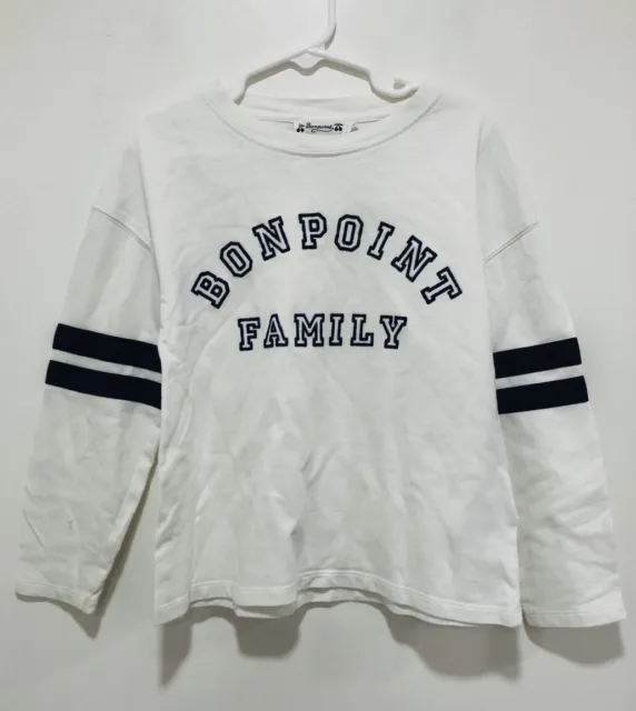 BONPOINT Bob logo cotton jersey White T-shirt Size 6 Originally $142
