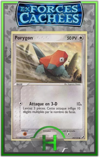 Porygon - EX:Hidden Forces - 69/115 - French Pokemon Card