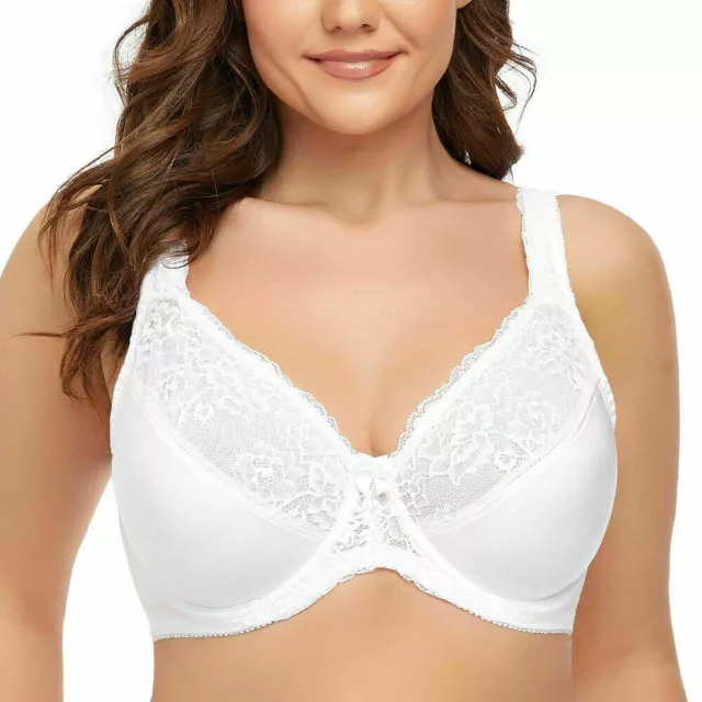 Big Breast Lady Bra Plus Size Bras Unpads Lace Sexy Lingerie Underwire  Brassiere
