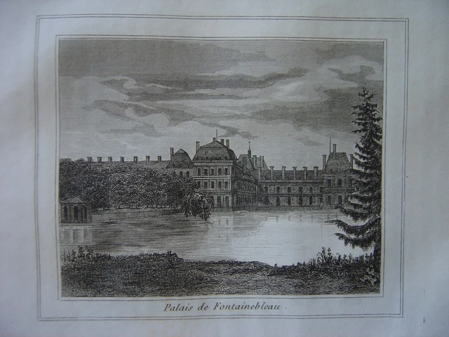 Château de Fontainebleau Cour principale ou Cour des Adieux : [estampe