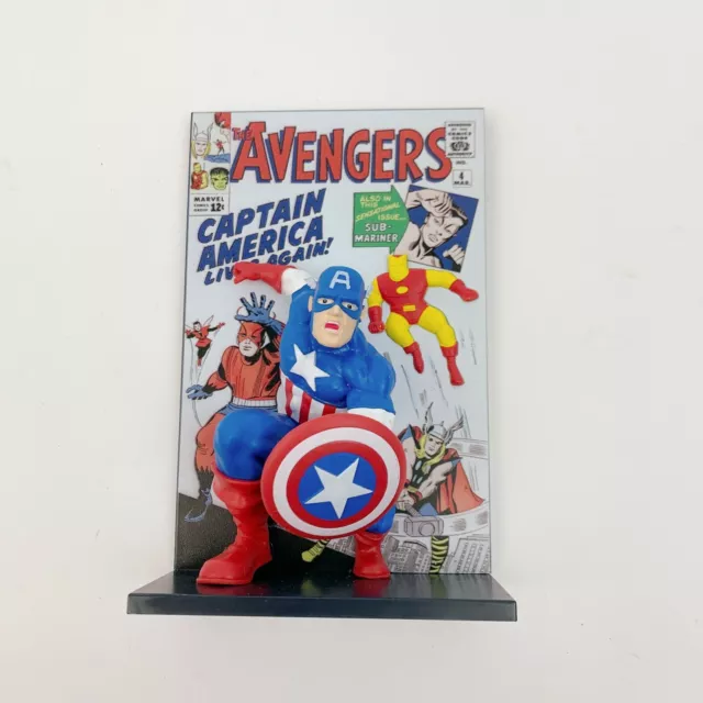 Avengers Comic Plastic 3D Standee Captain America Figurine Lootcrate Marvel 5.5"