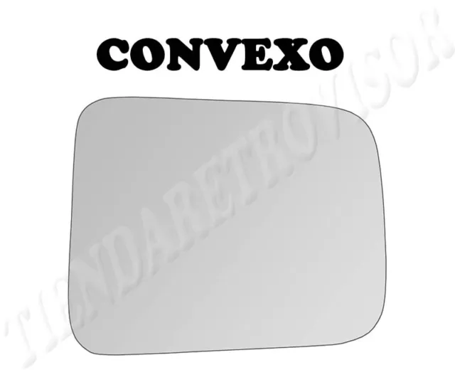 CRISTAL RETROVISOR PARA NISSAN NAVARA 2001-2004 CONVEXO Derecho(Copiloto)