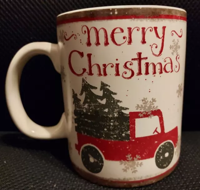 Mug Holiday Have a Merry Christmas Red Truck 20 oz. Microwave Dishwasher Safe