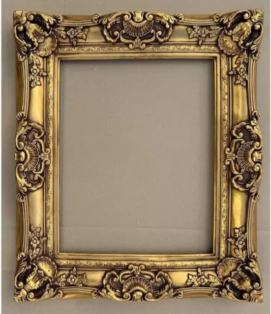 Cadre Baroque En Bronz Or 70x60 CM Renaissance Opulent Cadre Nostalgie