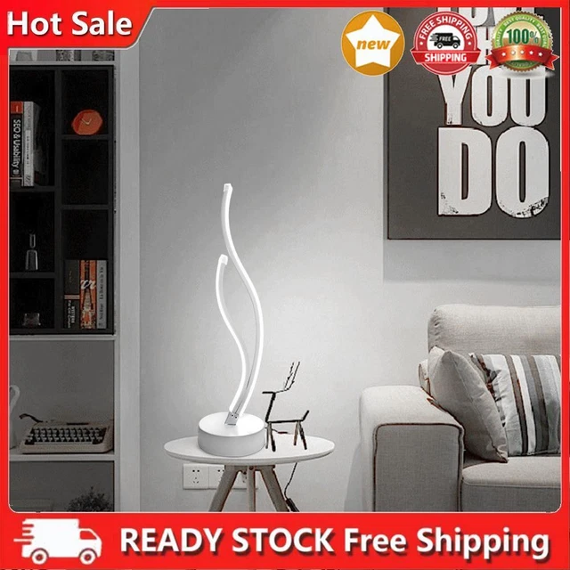 Lampada da tavolo Domybest, forma a spirale, LED, design moderno, 18 W, lampada da scrivania