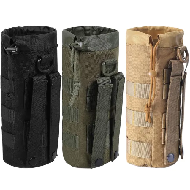 Military Molle Travel Water Bottle Holder Tactical Backpack Attachment Pouches