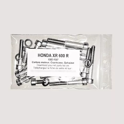 HONDA XR 600 R 1985 1987 Kit n°3 vis BTR inox carter moteur XR600 XR600R