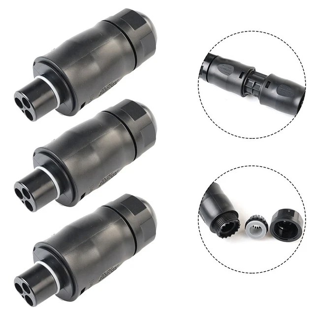 Piezas de herramientas solares hardware de suministro solar sistema de conector solar tapa de extremo de 3 polos