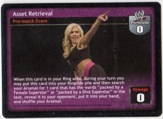 WWE: Bra & Panties Match [Played] card type Pre-Match Raw Deal Wrestling WWF