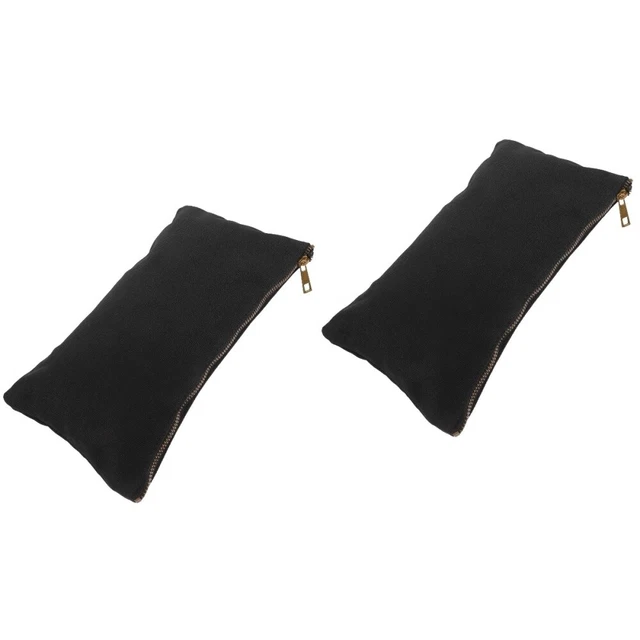 2 PCS Zipper Tool Pouch Canvas Tool Bag Large Tool Bag Large Makeup Bags Handbag