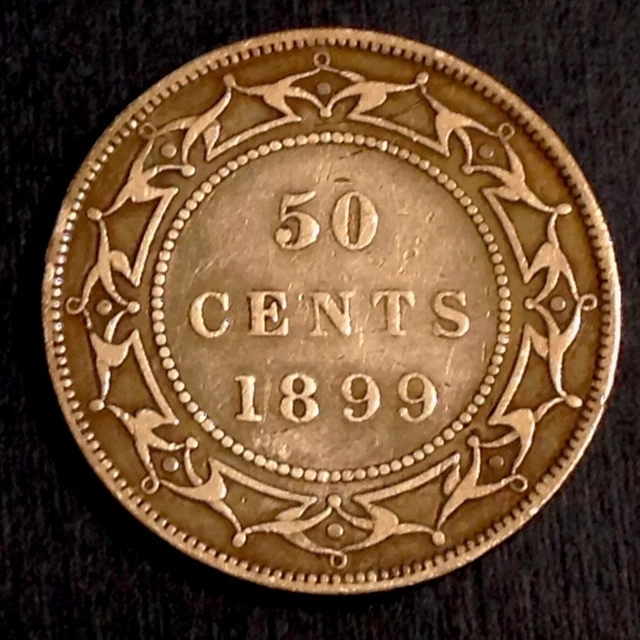 1881 ヴィクトリア50セント銀貨　Newfoundland 美品 50 cents 1870 - 1900, Newfoundland - uCoin.net