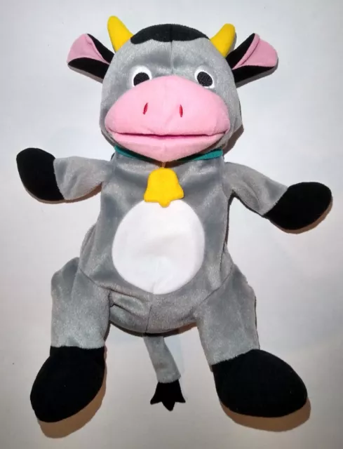 Baby Einstein Sing and Learn Gray Cow Puppet Talking Plush One Uno Singing