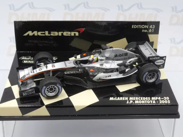 Minichamps 1:43 Juan Pablo Montoya McLaren Mercedes MP4/20 F1 2005 530054310