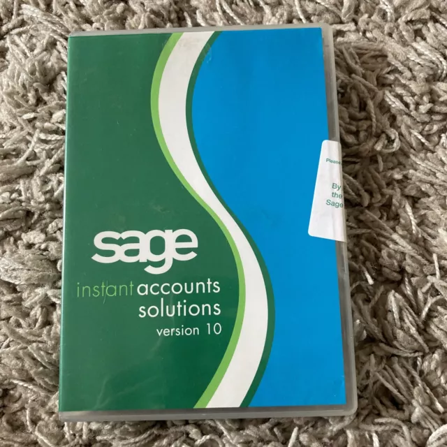 Sage instant accounts solutions version 10 2004 business software support used