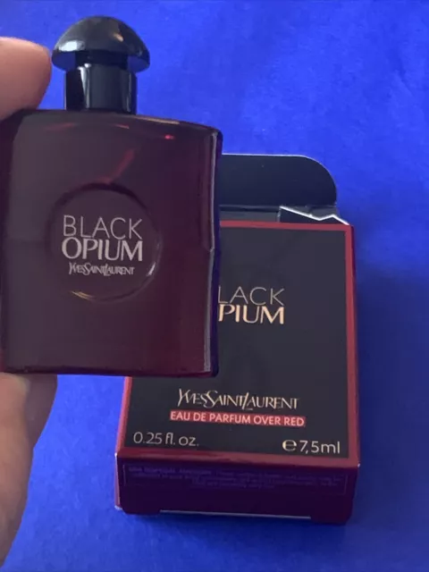 New 2024 Black Opium 🌸Over Red🌸Miniature Ysl Edp 7,5Ml Toute Neuve