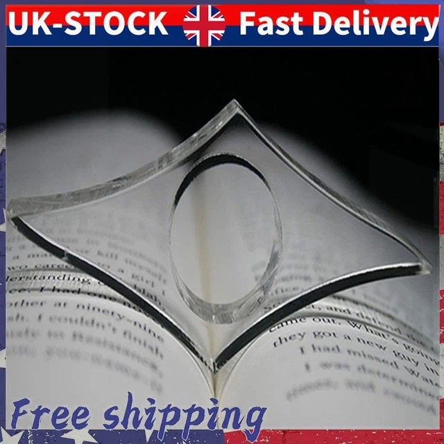 Acrylic Book Paper Clips Page Holder Stationery School Office Bookmarks (S)
