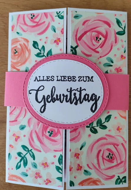 GLÜCKWUNSCHKARTE GEBURTSTAG, POPUPKARTE, Handarbeit EUR 4,00