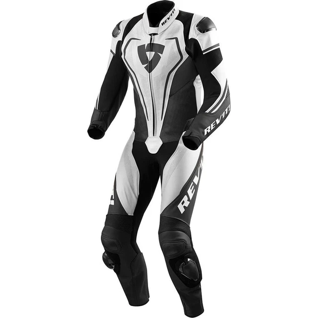Tuta in pelle Revit Vertex Pro bianca da uomo unica moto da corsa tutte le taglie