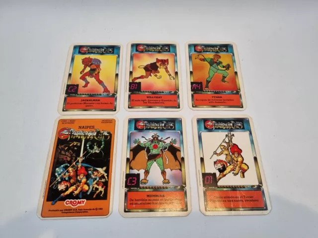 Thundercats Cromy Trading Cards Rare Import Vintage Argentina 1980s Bundle