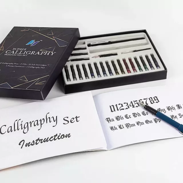 Kalligraphie-25 Stück Set Geschenkebox für Kalligraphie  Ideal für Anfänger