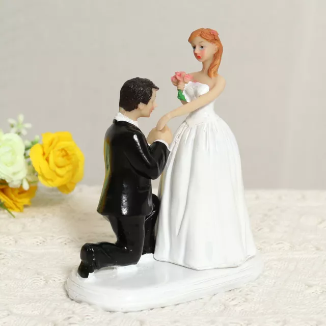 Décor De Gâteau Couple Mariés Décoration Fiançailles Haut-de-forme